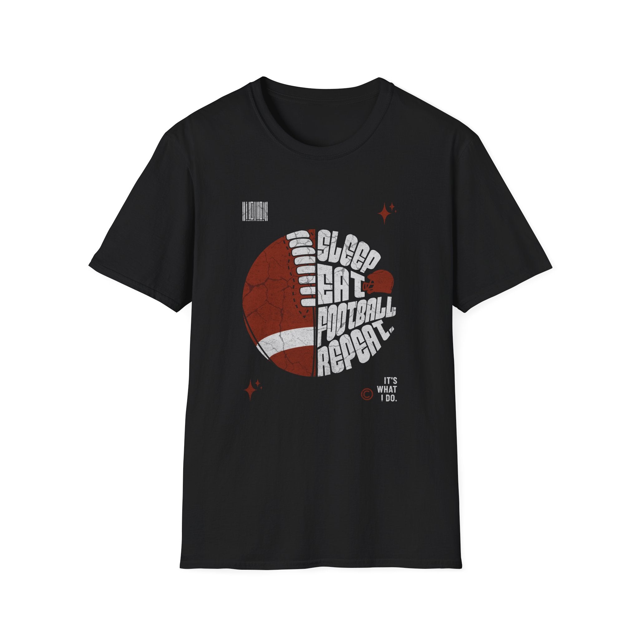 Eat Sleep Football Repeat Football Game Day T-Shirt