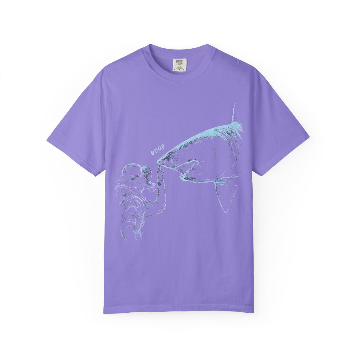 Shark nose boop tee, SCUBA diver Shark shirt, ocean diving gift, marine biology Gift, great white Shark tee | Comfort Colors® T-Shirt