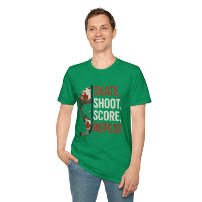Hockey Skate Shoot Score Hockey Canada T-Shirt
