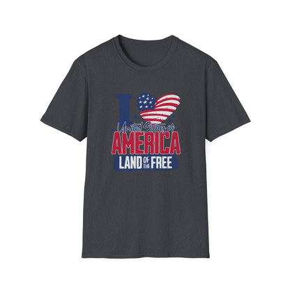 I Love United States of America 4th of July T-Shirt