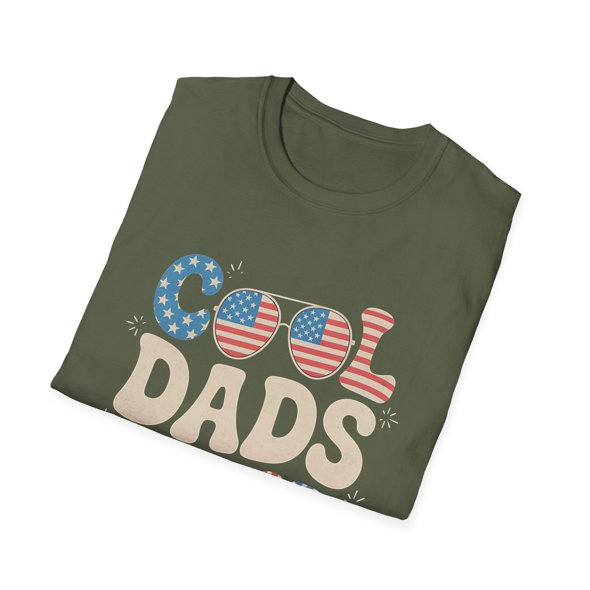 USA 4th of July Cool Dads Club America Father's Day T-shirt