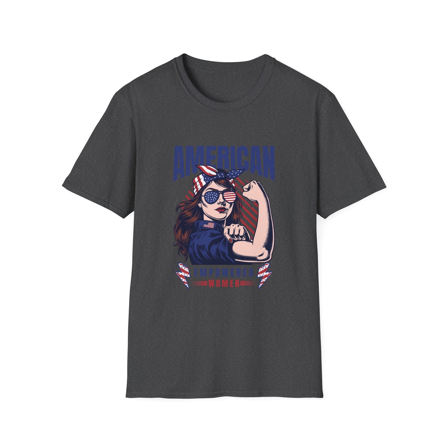 American Empowered Woman 4th of July Gifts Women's T-shirt