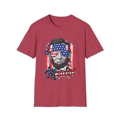 US Abe President Lincoln Merica 4th of July T-Shirt