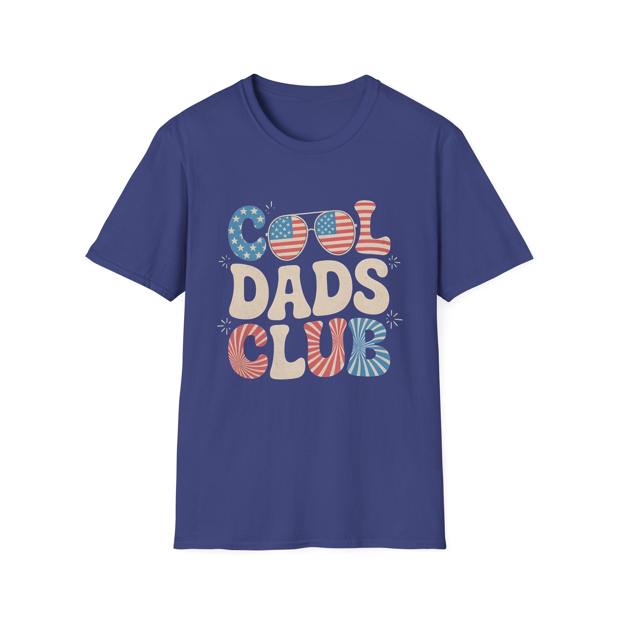 USA 4th of July Cool Dads Club America Father's Day T-shirt