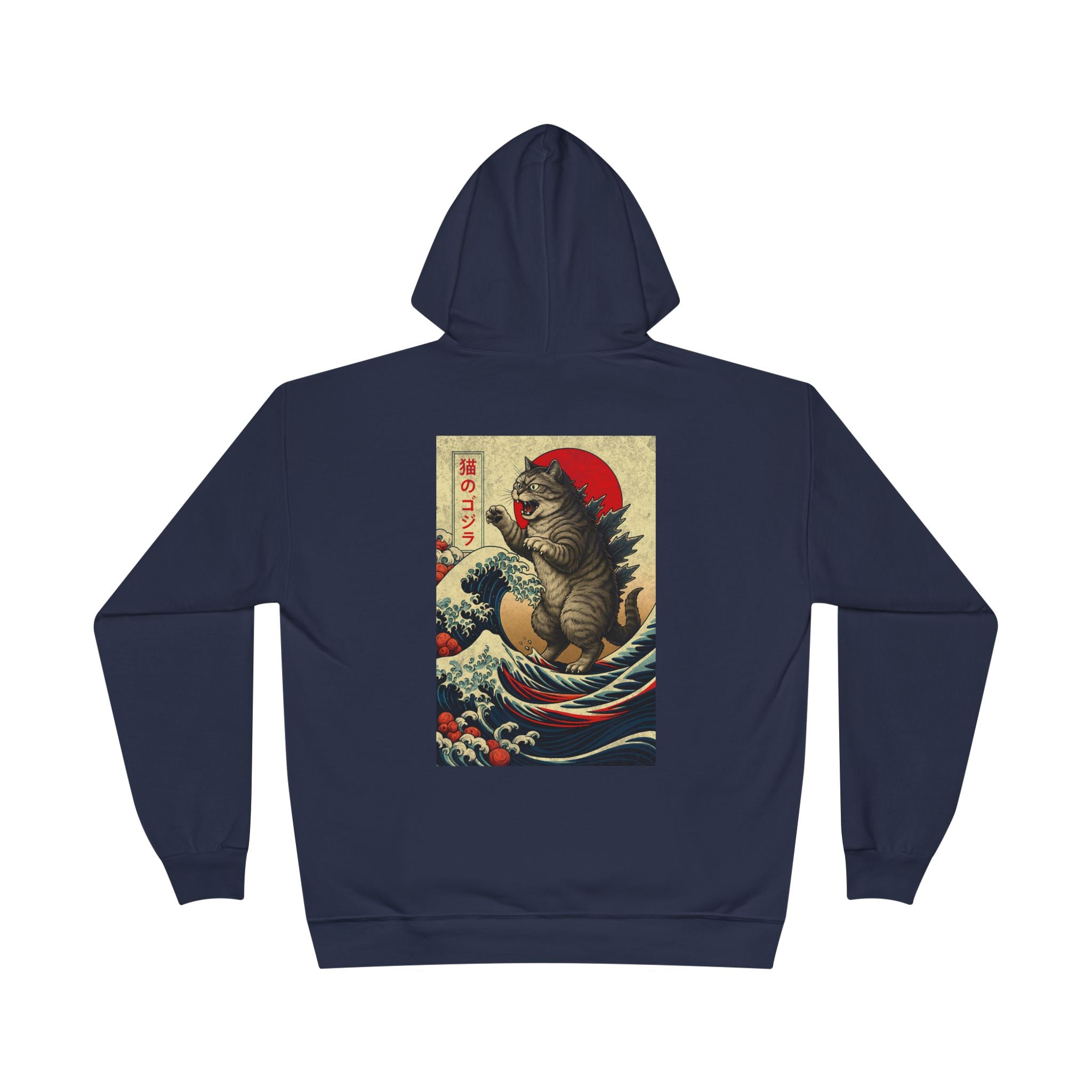 Kaiju Japan Streewear Catzilla Anime Godzilla Cat Hoodie