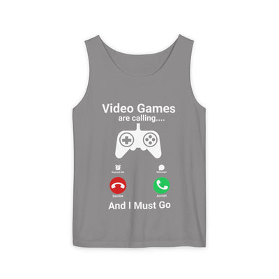Video Games Are Calling and I Must Go – Funny Gamer Tank Top
