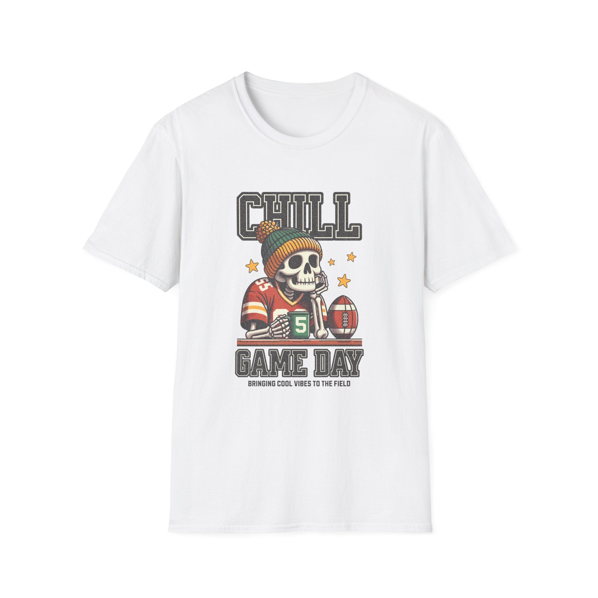Coffee, Chill & Game Day Football Season T-Shirt