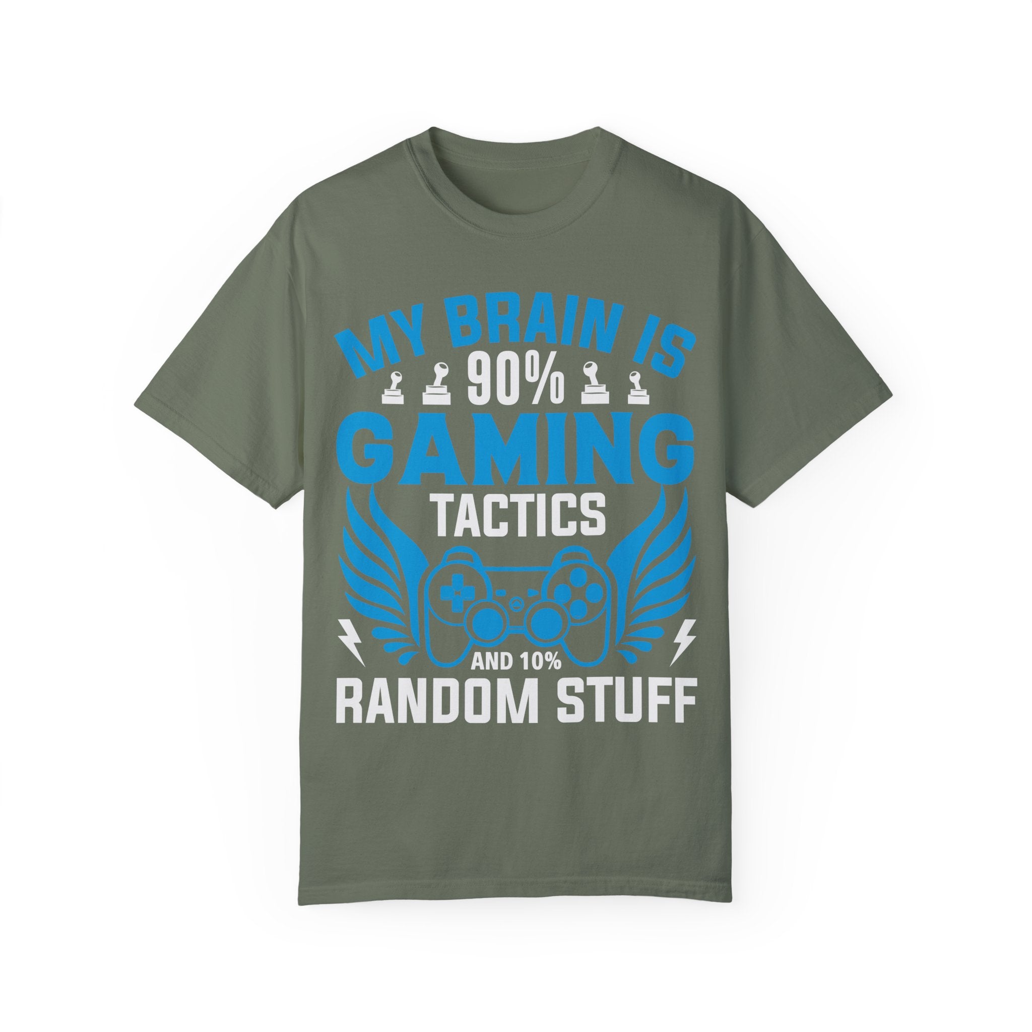 My Brain is 90% Gaming Tactics and 10% Random Stuff Gamer T-shirt