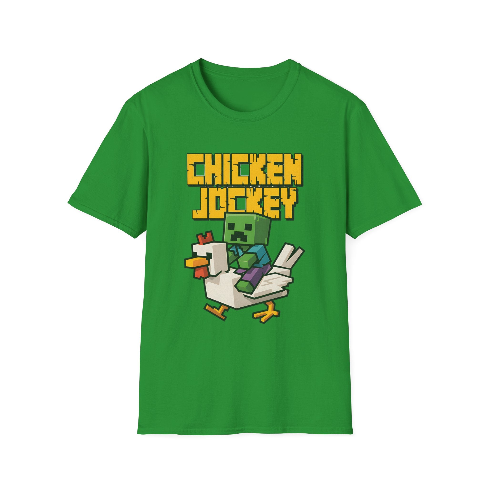 Retro Gamer Miner Chicken Jokey Funny Gaming T-Shirt