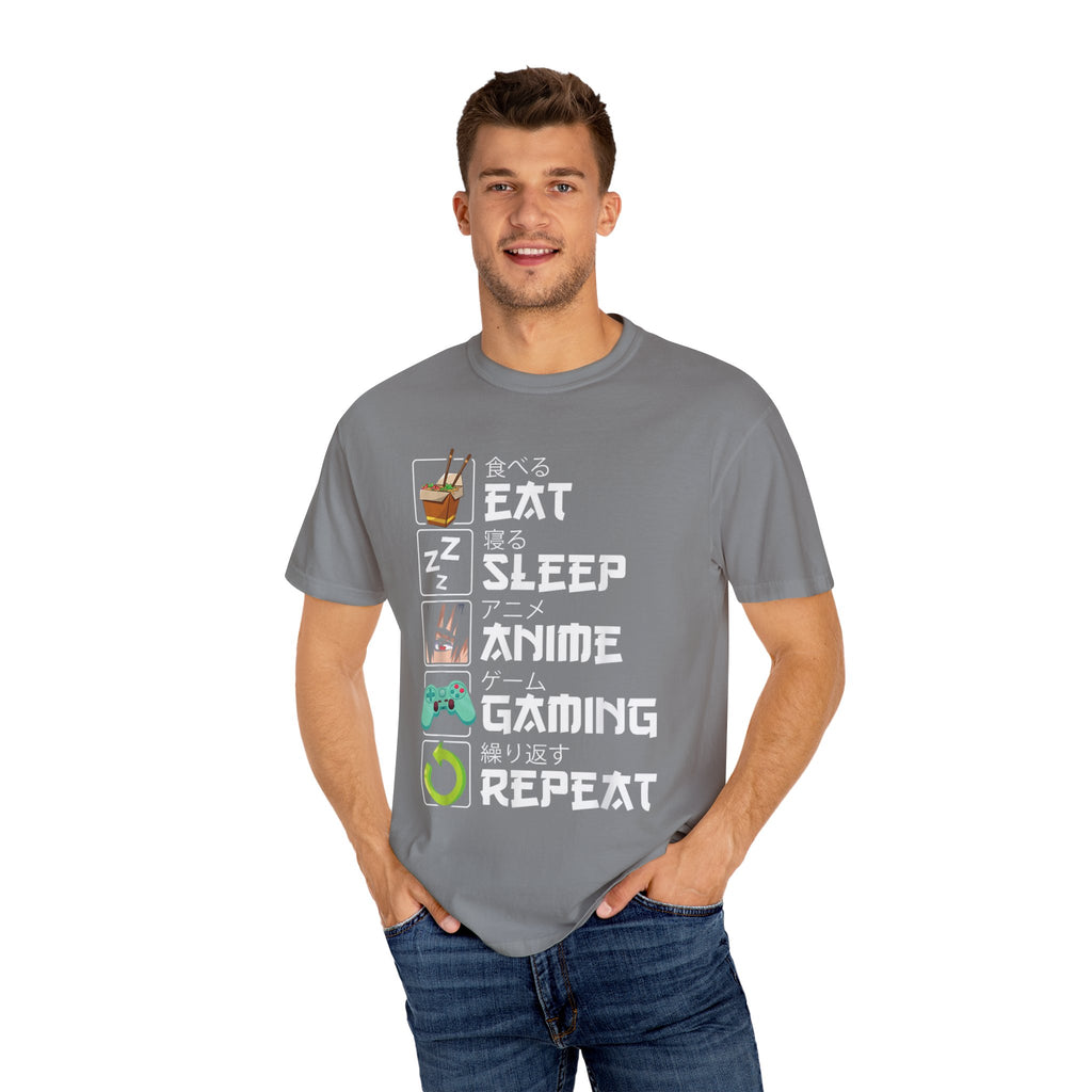 Eat Sleep Anime Gaming Repeat Anime Gaming T-shirt