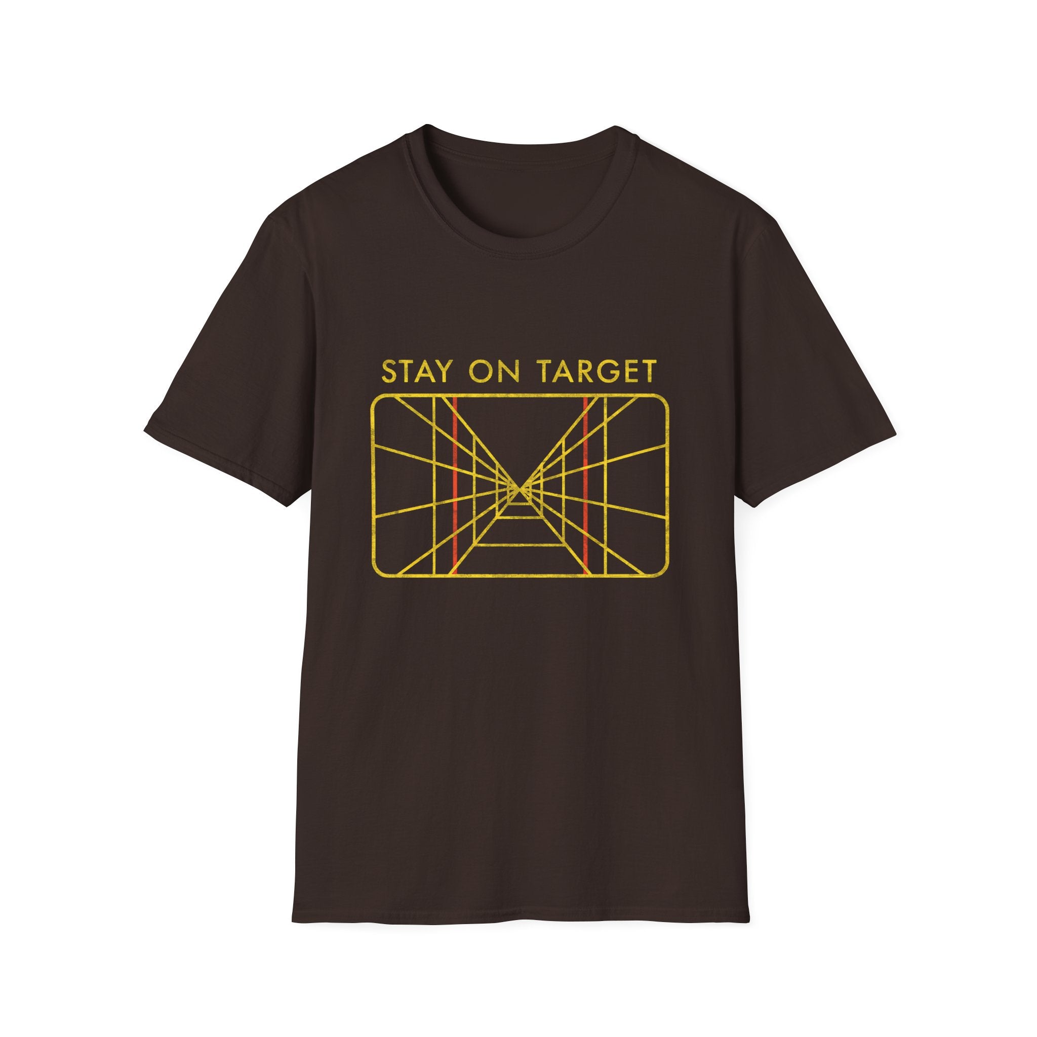 Funny Pop Culture Stay on Target Arcade Retro 80s T-shirt