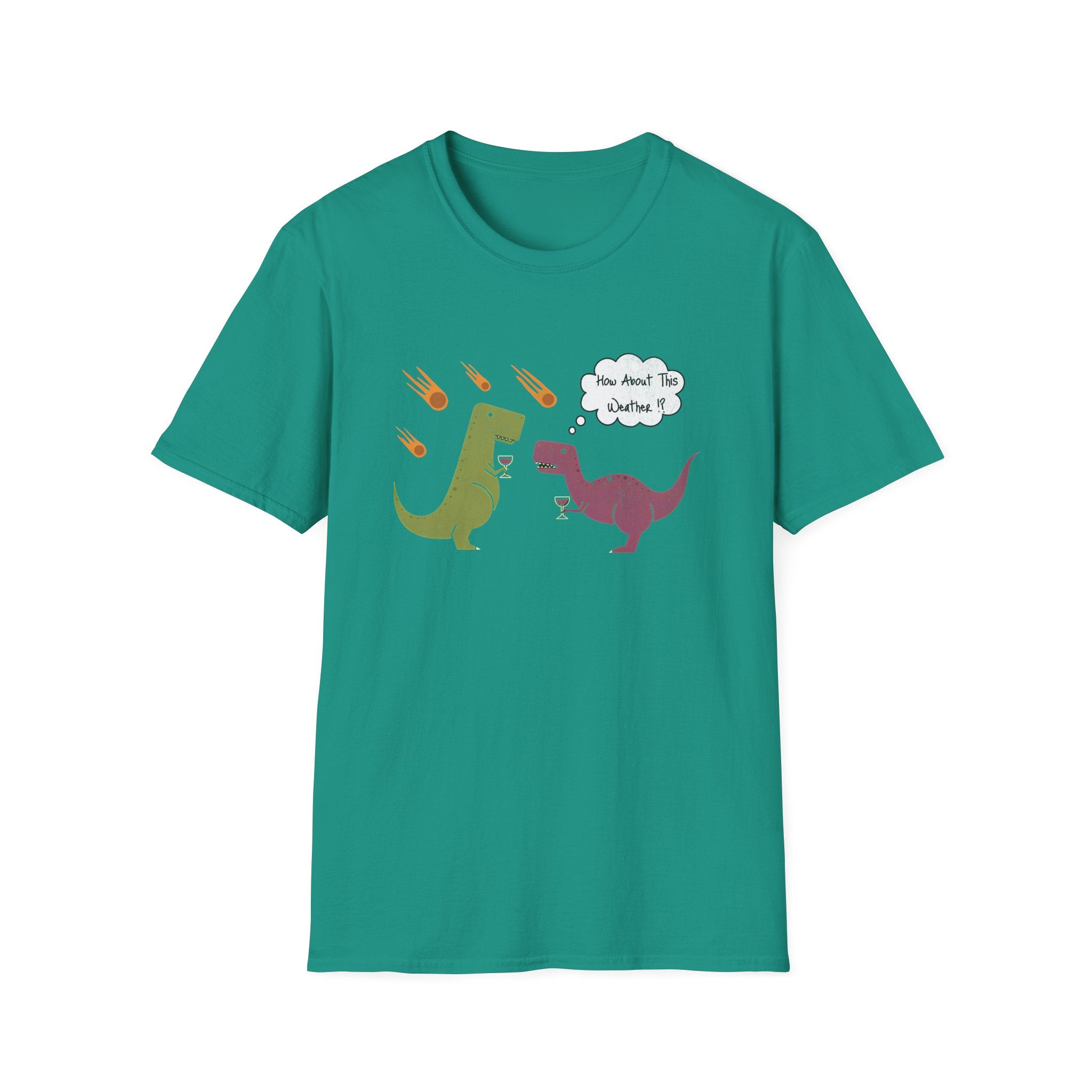 Funny T-Rex How About This Weather? Dino Puns T-Shirt