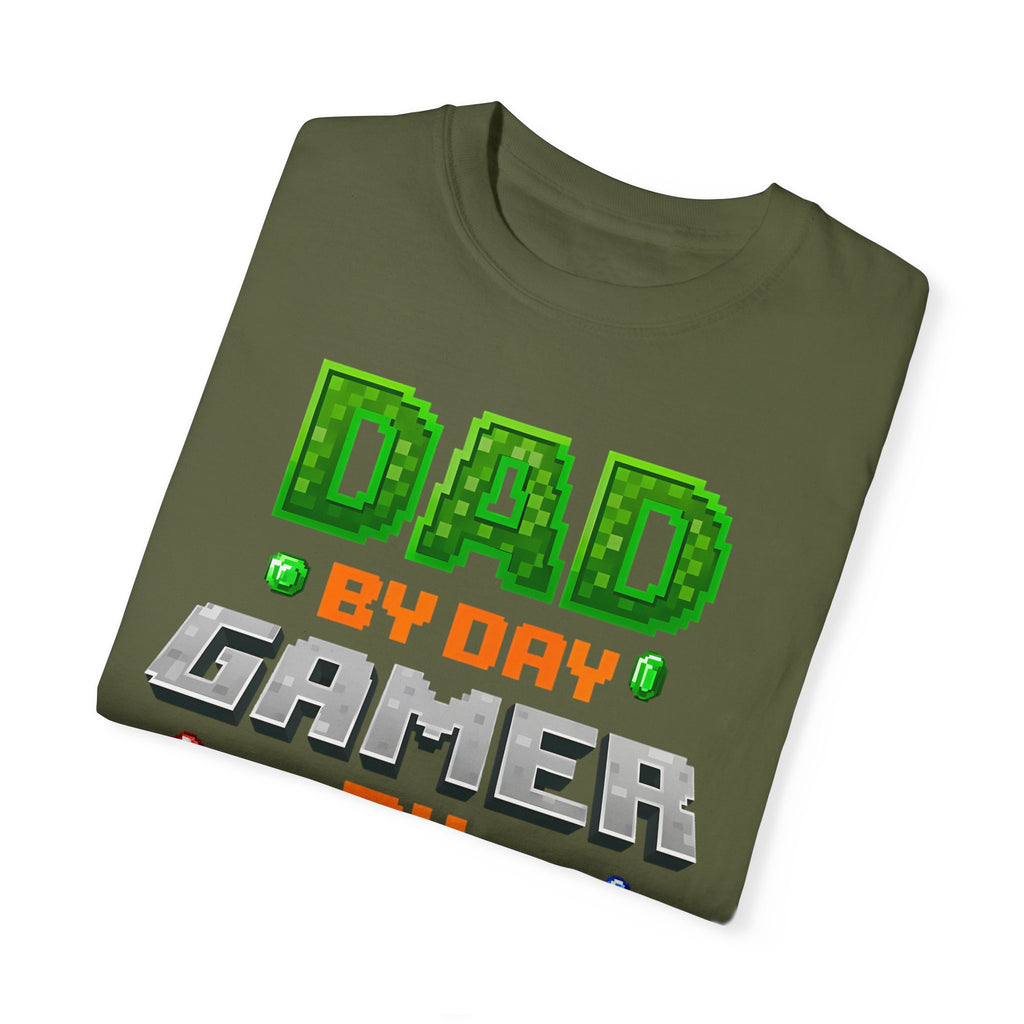 Dad By Day, Gamer By Night – Pixel Hero T-shirt