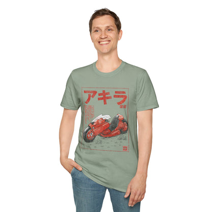 Akira Sumi-e Bike Japanese Manga Cyberpunk T-Shirt