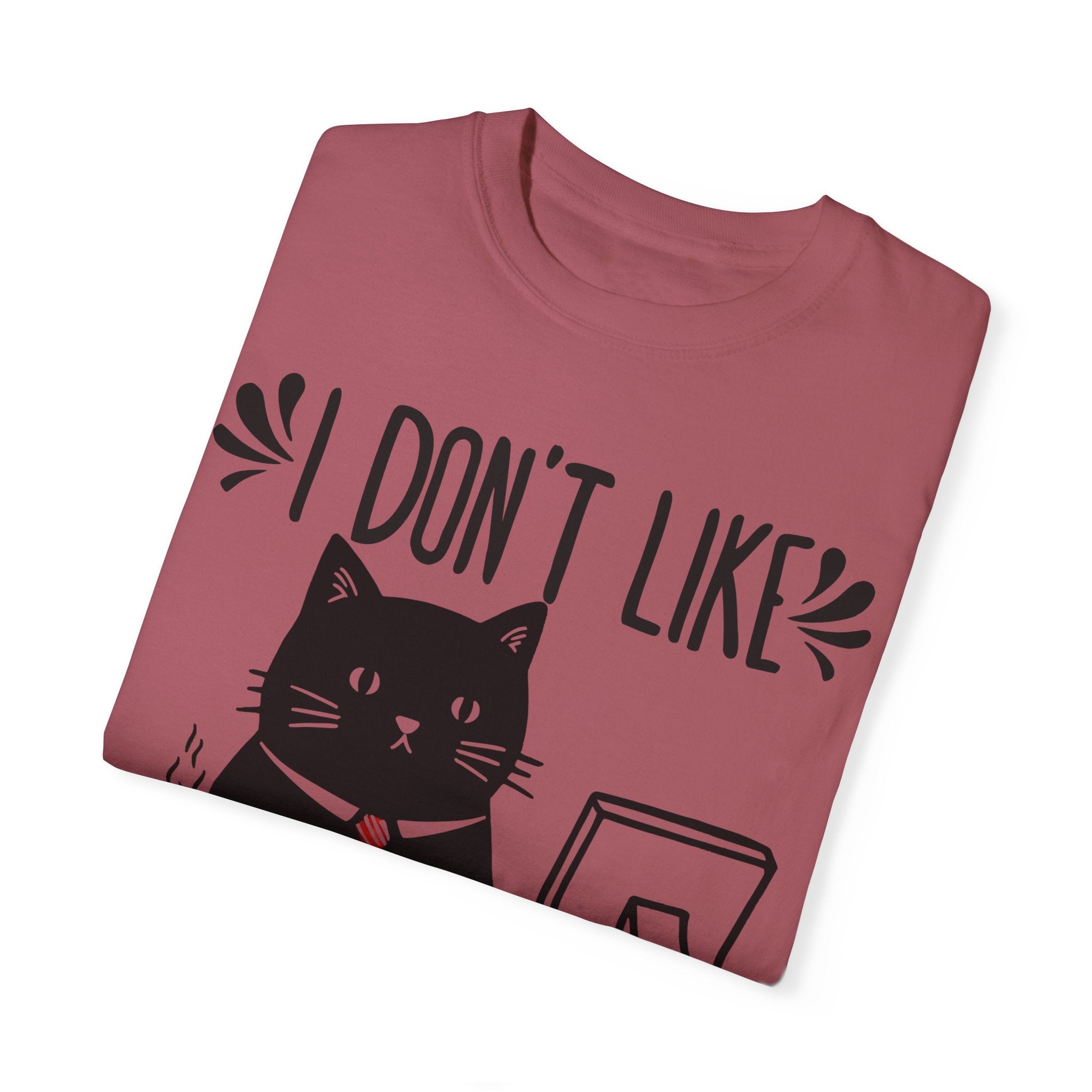 I Don’t Like Morning People... Or Mornings... Or People Funny Cat T-shirt