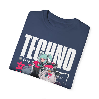 Techno Anime Girl T-shirt