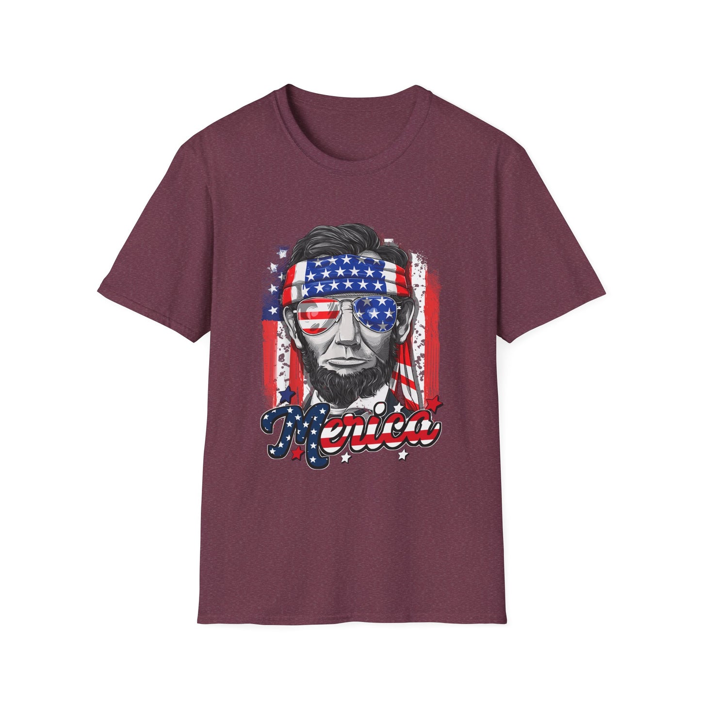 US Abe President Lincoln Merica 4th of July T-Shirt