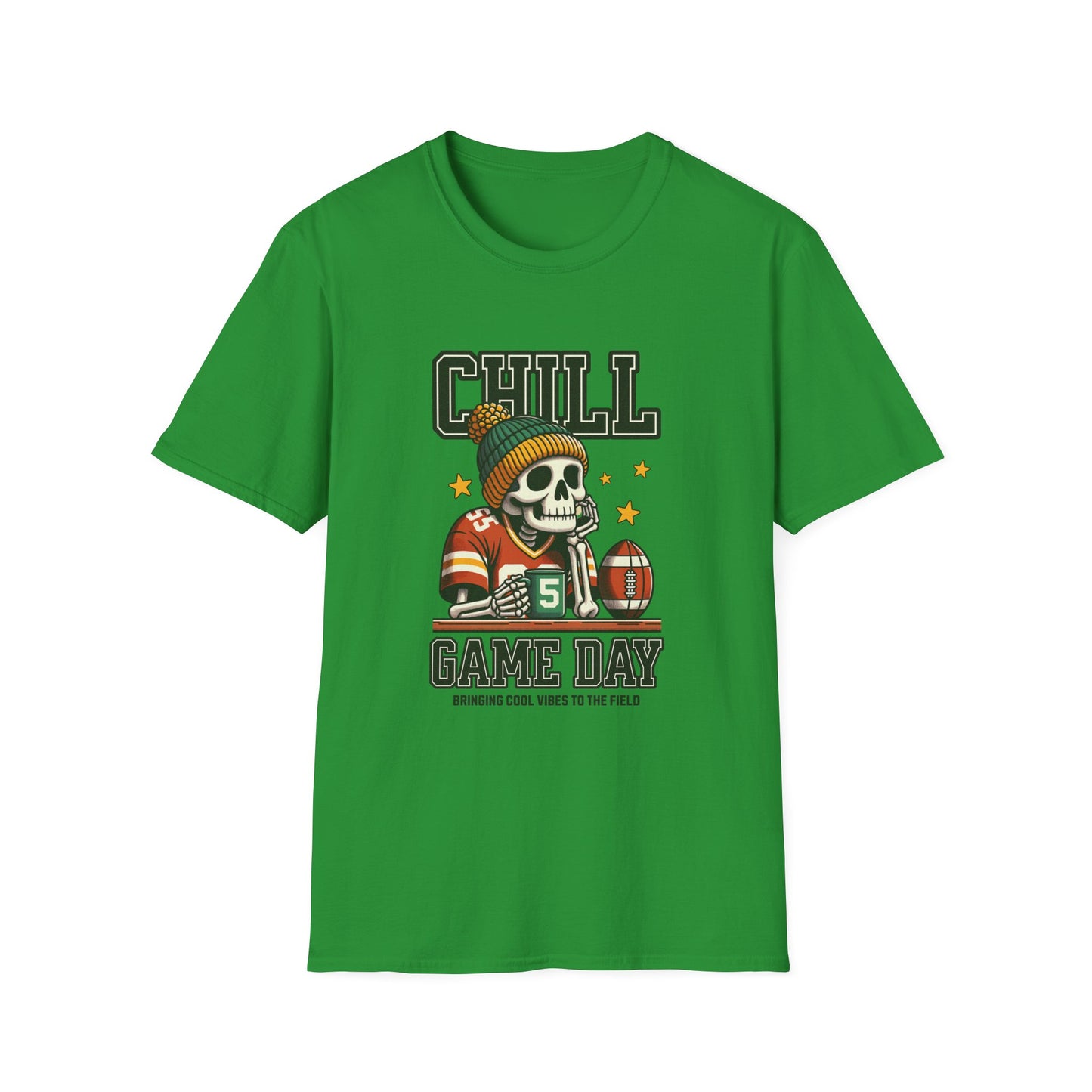 Coffee, Chill & Game Day Football Season T-Shirt