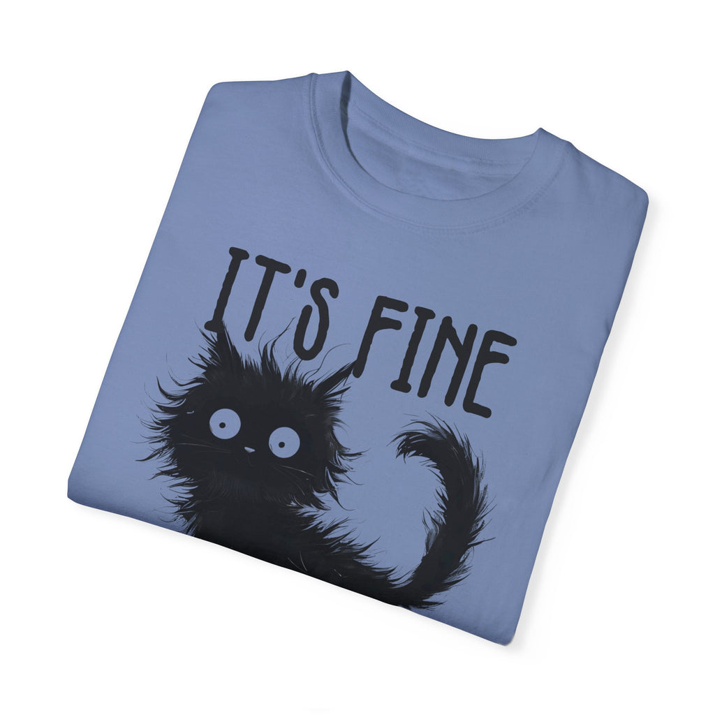 I’m Fine, It’s Fine, Everything Is Fine Funny Cat Kitten T-Shirt