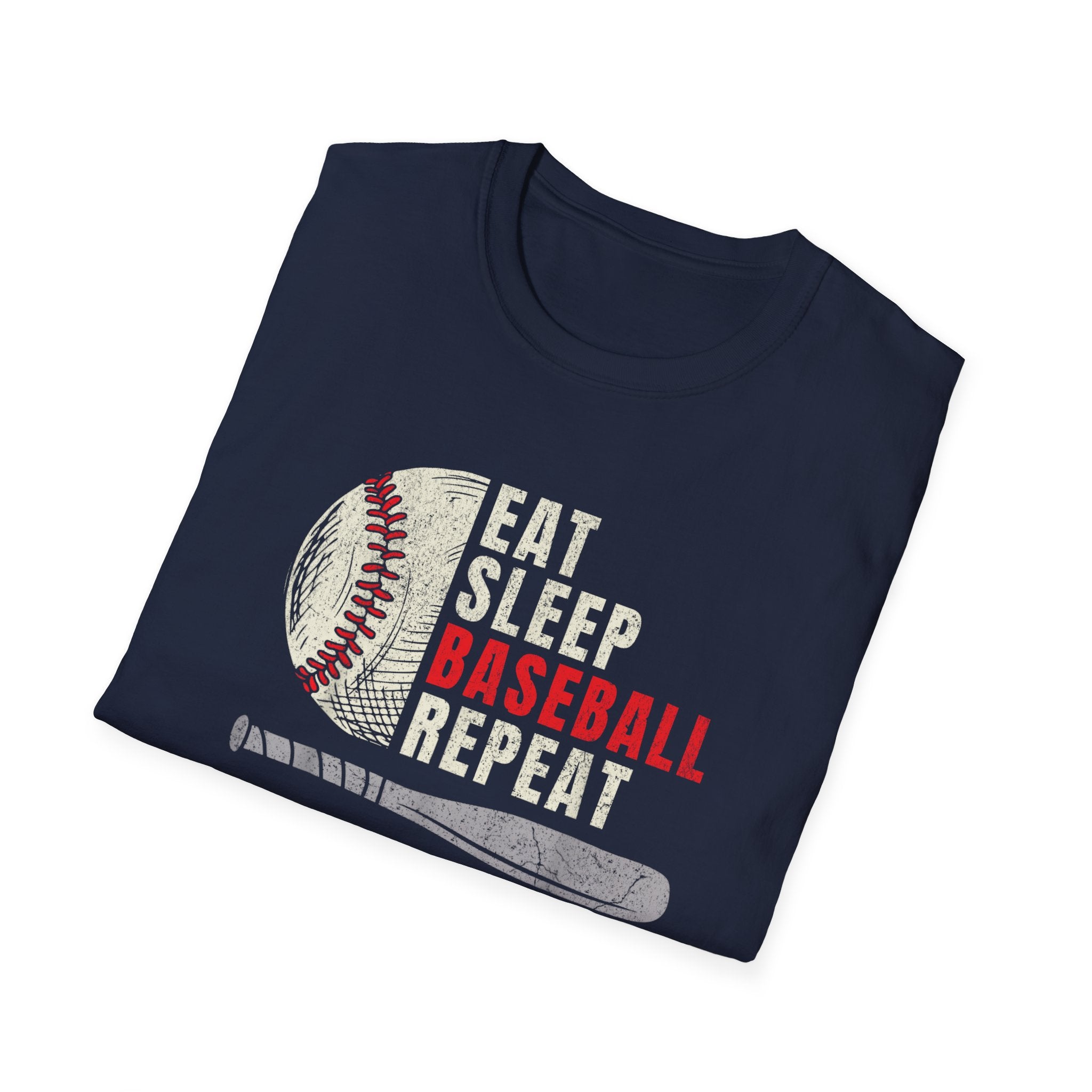 Eat Sleep Baseball Repeat – Funny Baseball T-Shirt