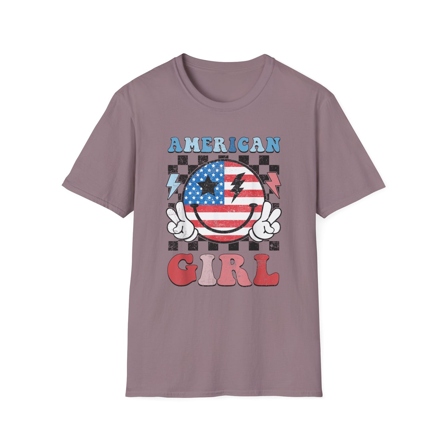 Vintage Peace Sign American Girl T-shirt