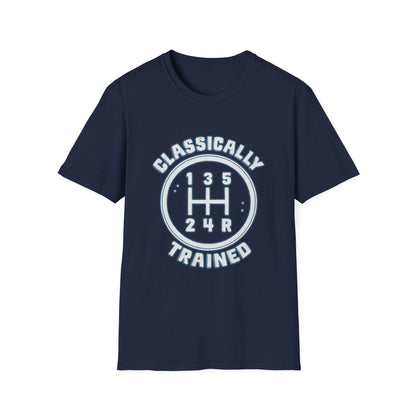 Classically Trained Stick Shift Hot Rod Gearhead Vintage Car T-Shirt