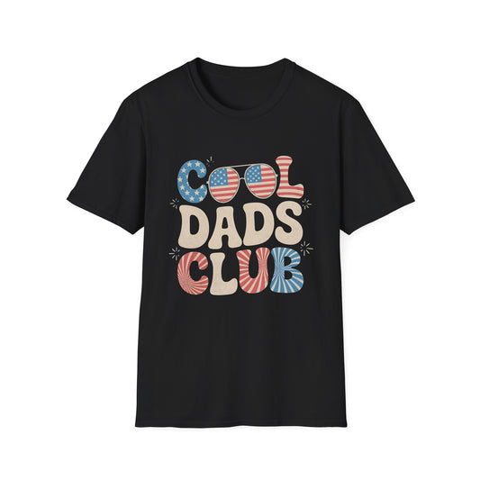 USA 4th of July Cool Dads Club America Father's Day T-shirt