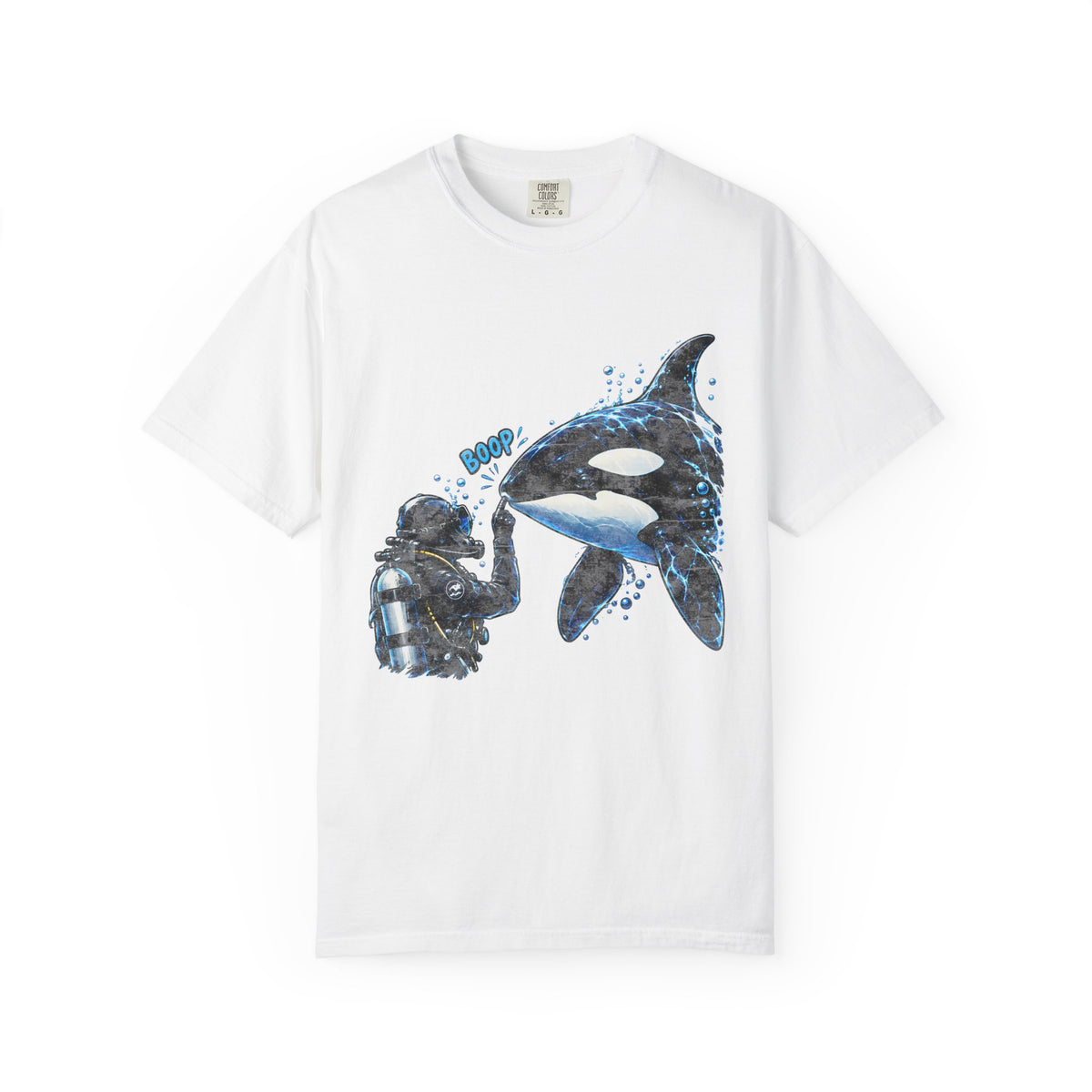 Orca Boop Snoot Shirt, Scuba Diver T Shirt, Killer Whale Tee, Ocean Lover Gift, Marine Biology Shirt | Comfort Colors® T-Shirt