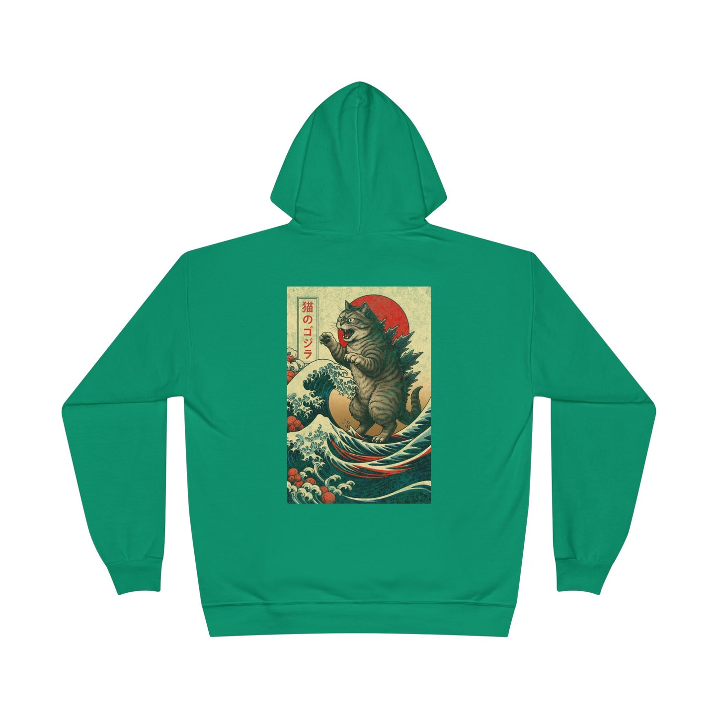 Kaiju Japan Streewear Catzilla Anime Godzilla Cat Hoodie