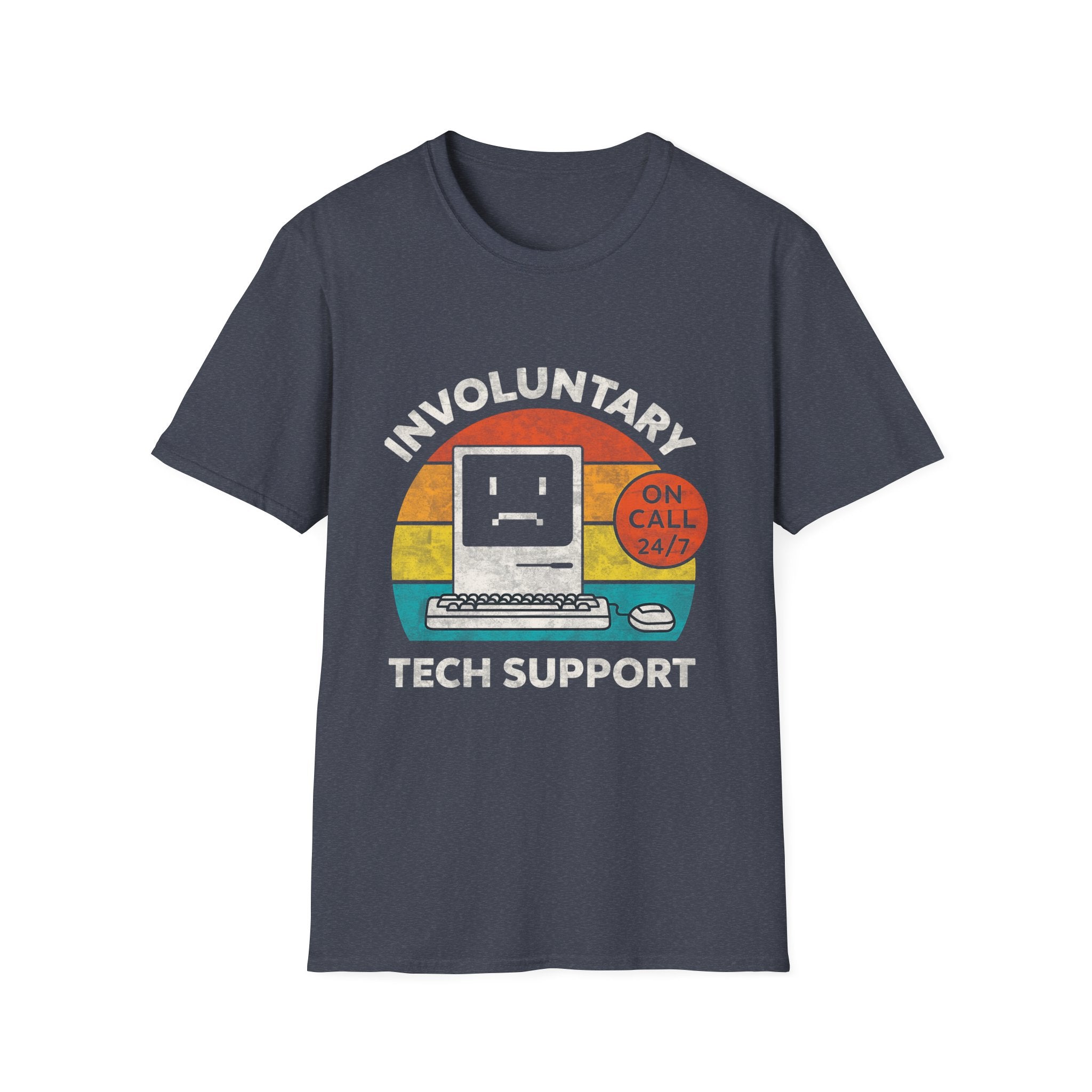 Involuntary Tech Support Funny Retro 80s Computer T-shirt
