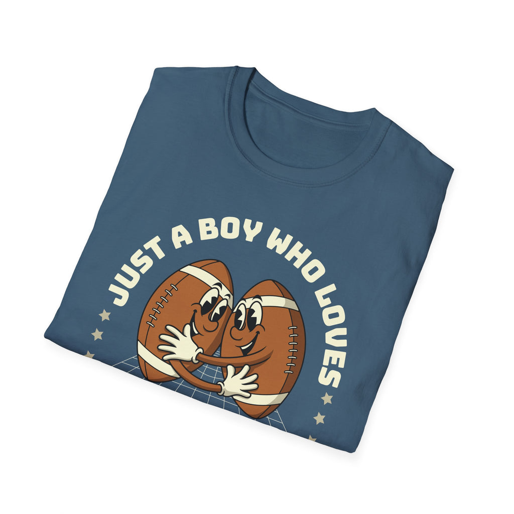 Just a Boy Who Loves Football Game Day T-Shirt