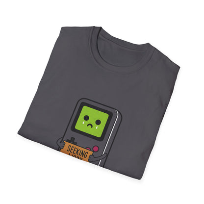 Seeking Work Funny Unemployed Retro Gamer T-Shirt