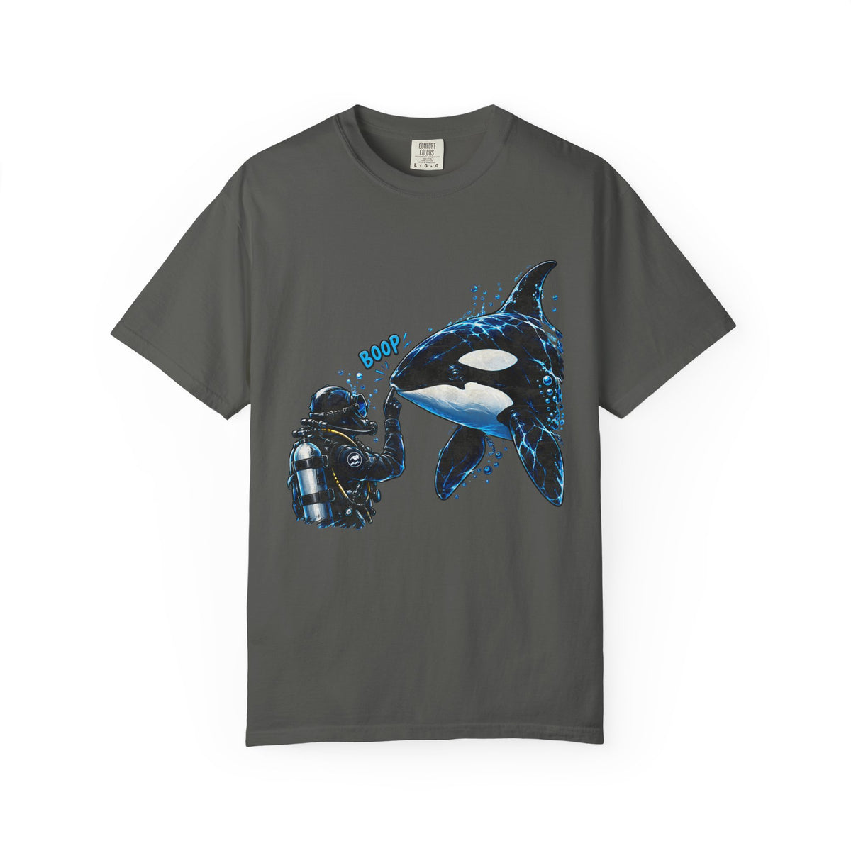 Orca Boop Snoot Shirt, Scuba Diver T Shirt, Killer Whale Tee, Ocean Lover Gift, Marine Biology Shirt | Comfort Colors® T-Shirt