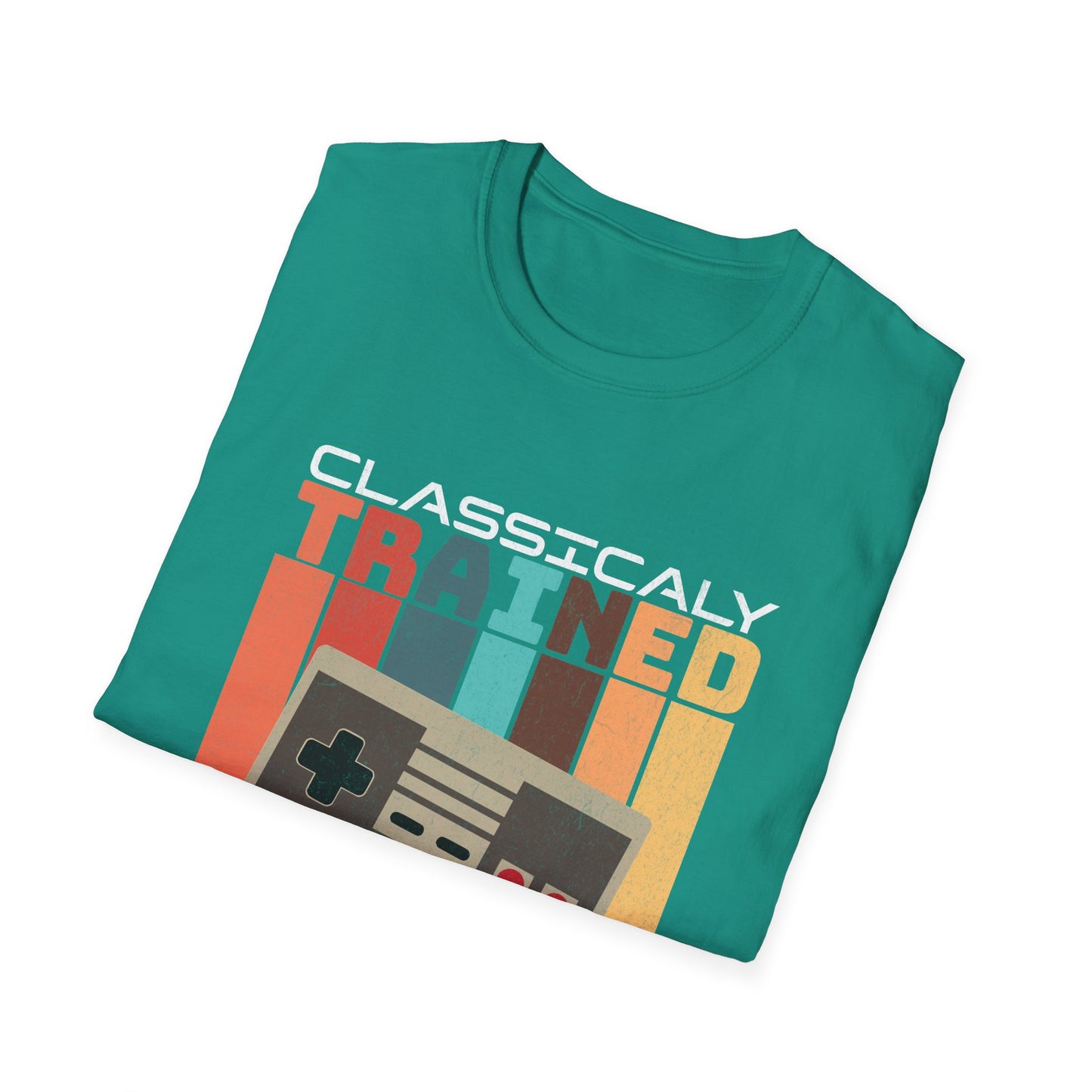 Retro Classically Trained on 8-Bit Quests Gamer T-Shirt