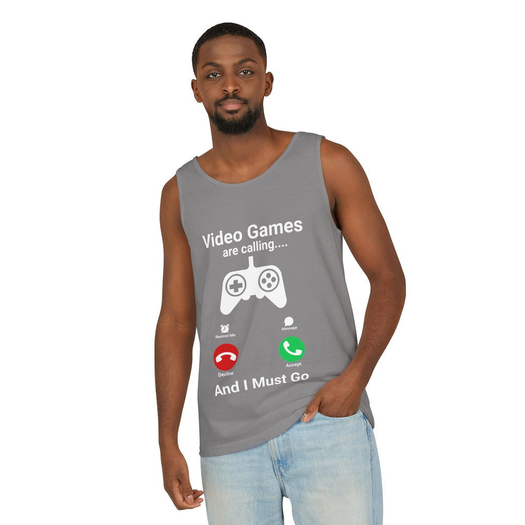 Video Games Are Calling and I Must Go – Funny Gamer Tank Top