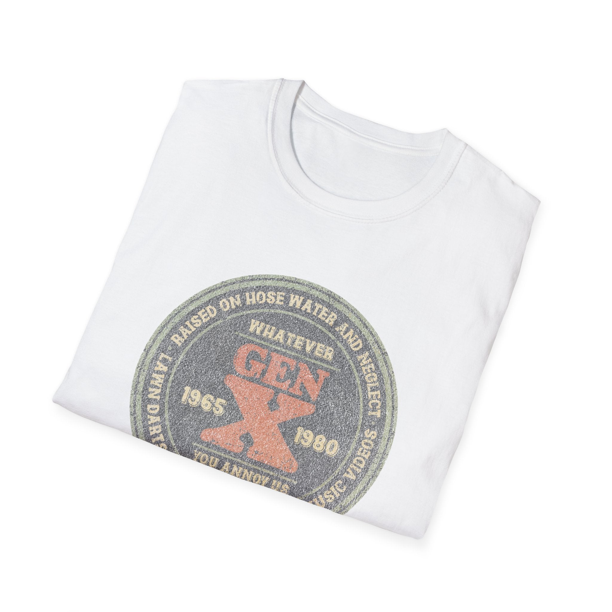 Raised on Hose Water and Neglect Retro 80s Gen X T-shirt