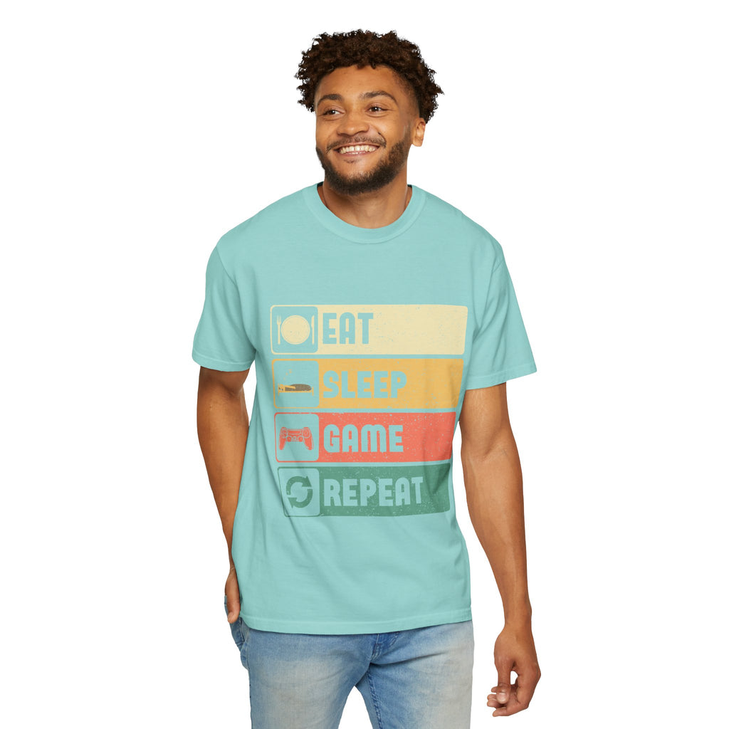 Eat Sleep Game Repeat Gamer T-Shirt