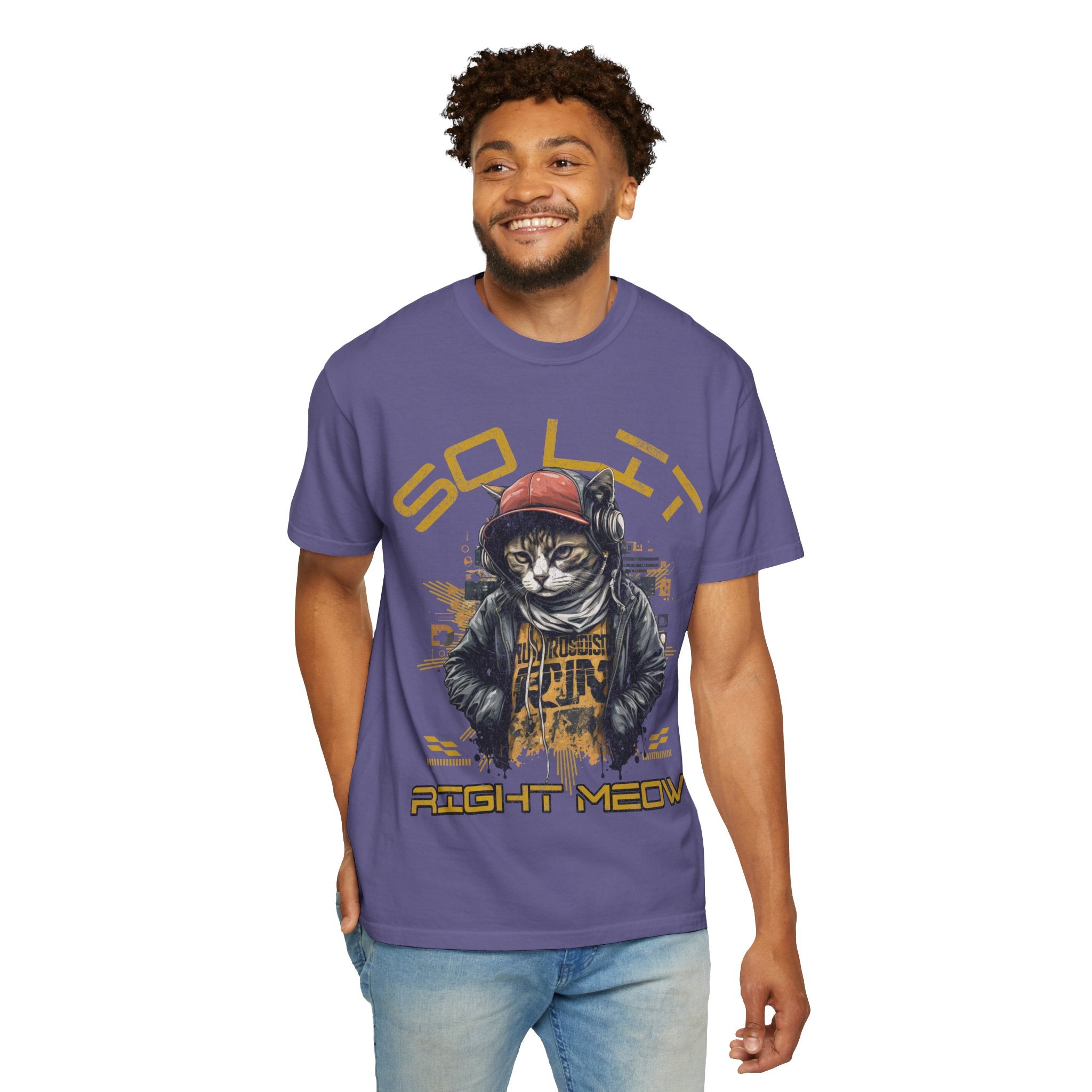 So Lit Right Meow Funny Cat Streetwear T-Shirt