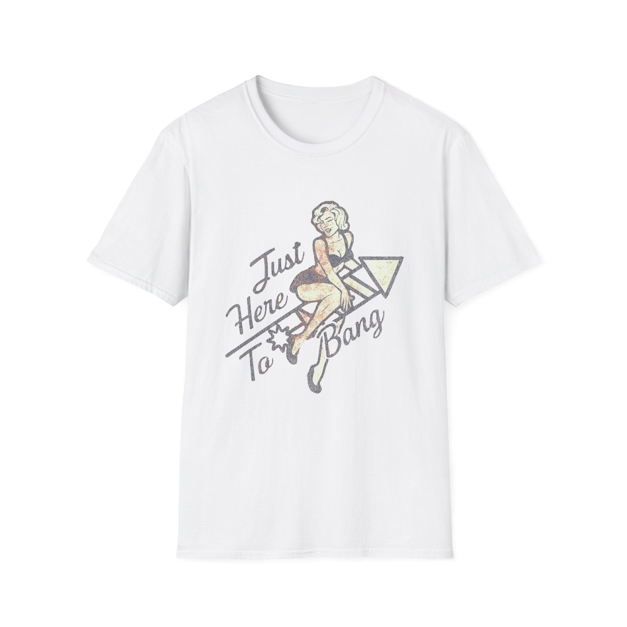 Just Here to Bang Firecrackers 4th of July Adult T-shirt