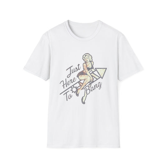 Just Here to Bang Firecrackers 4th of July Adult T-shirt