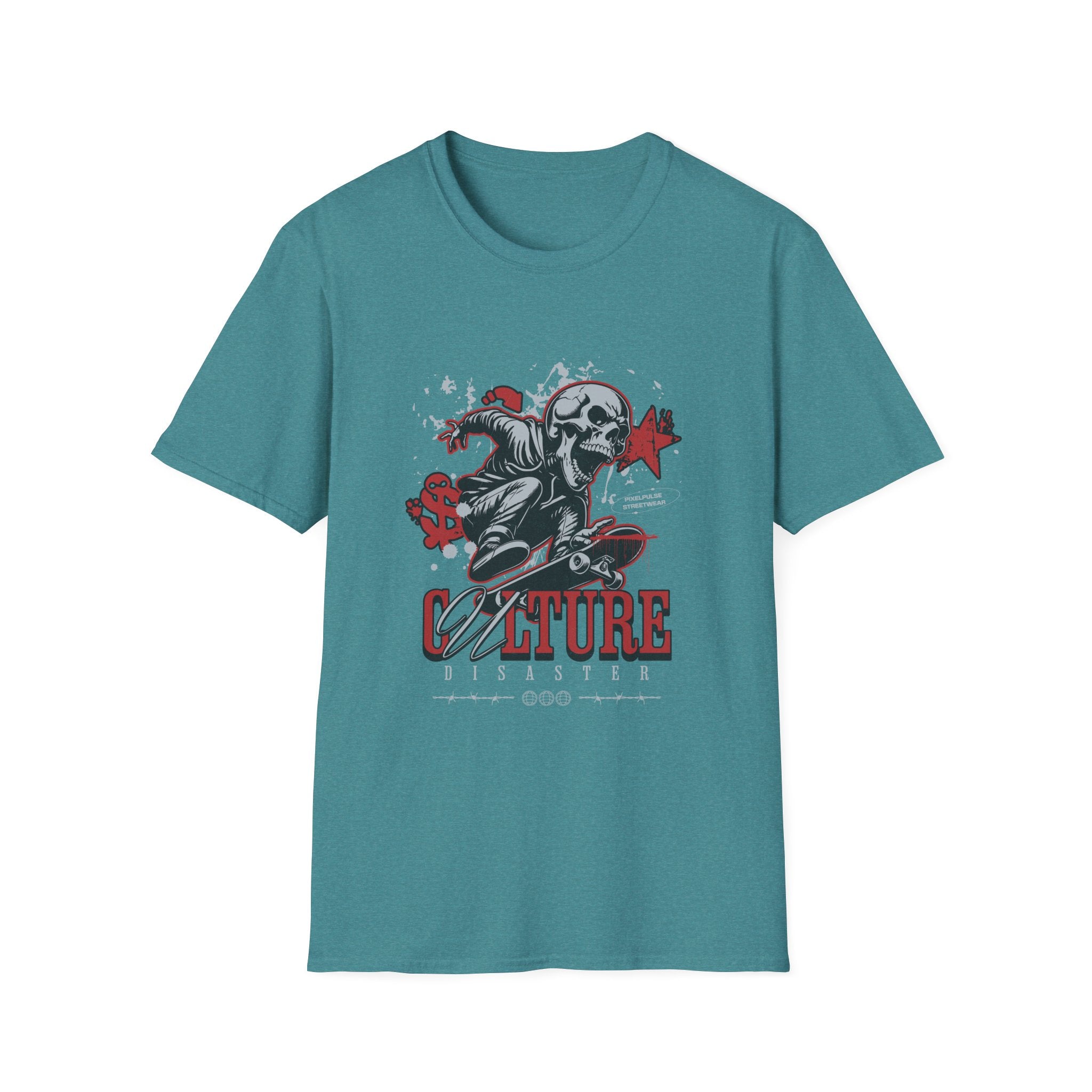 Culture is a Disaster Streetwear Funny Skull T-Shirt