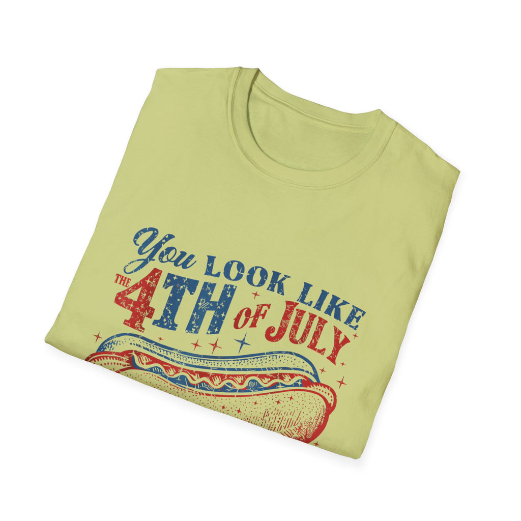 Hot Dog BBQ You Look like the 4th of July T-shirt