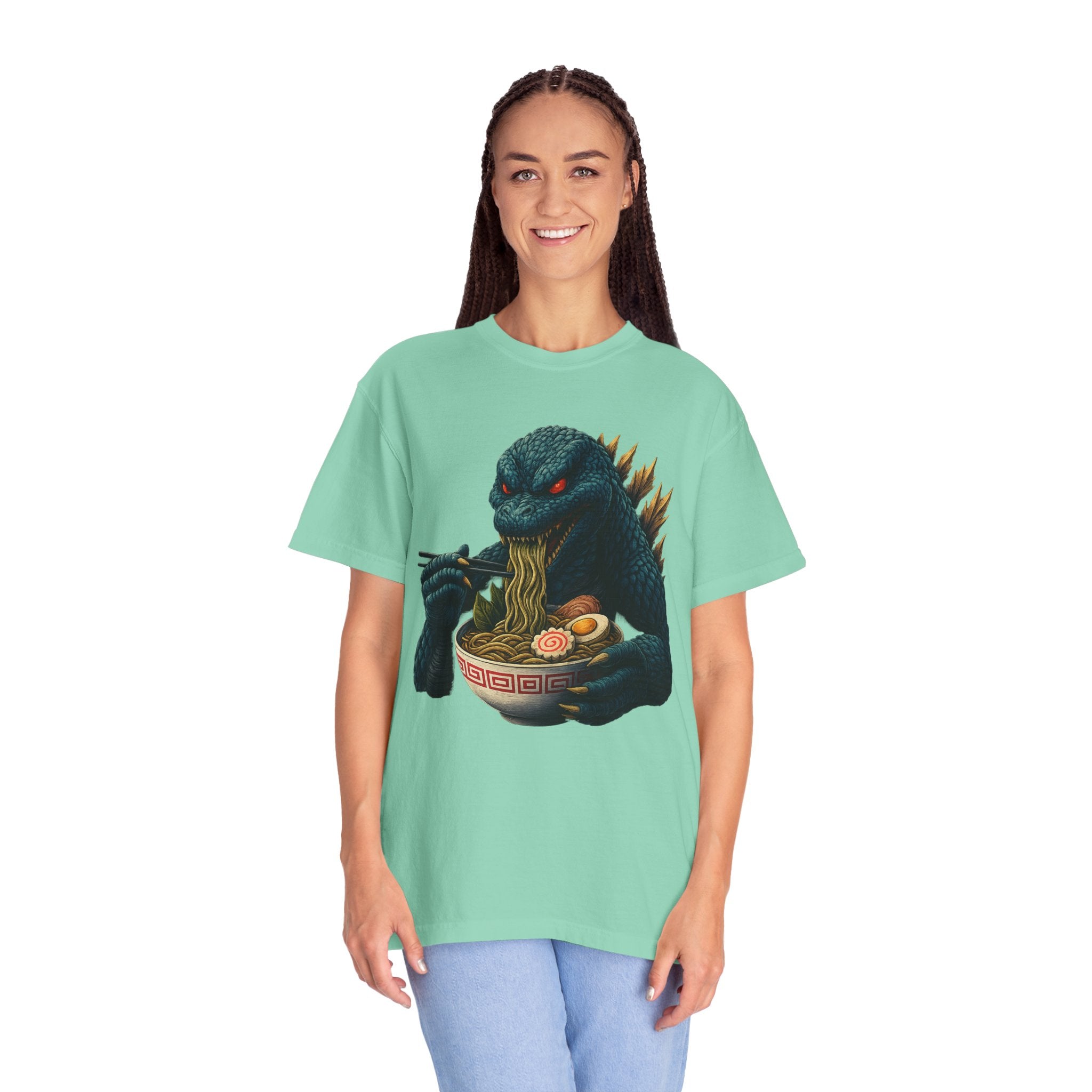 Kaiju Godzilla Eating Ramen T-shirt