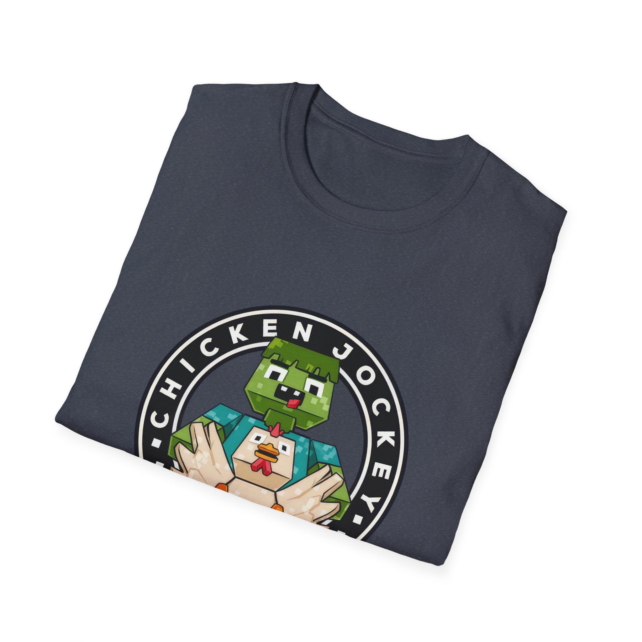 Funny Gaming Pixelated Chicken Jokey T-Shirt