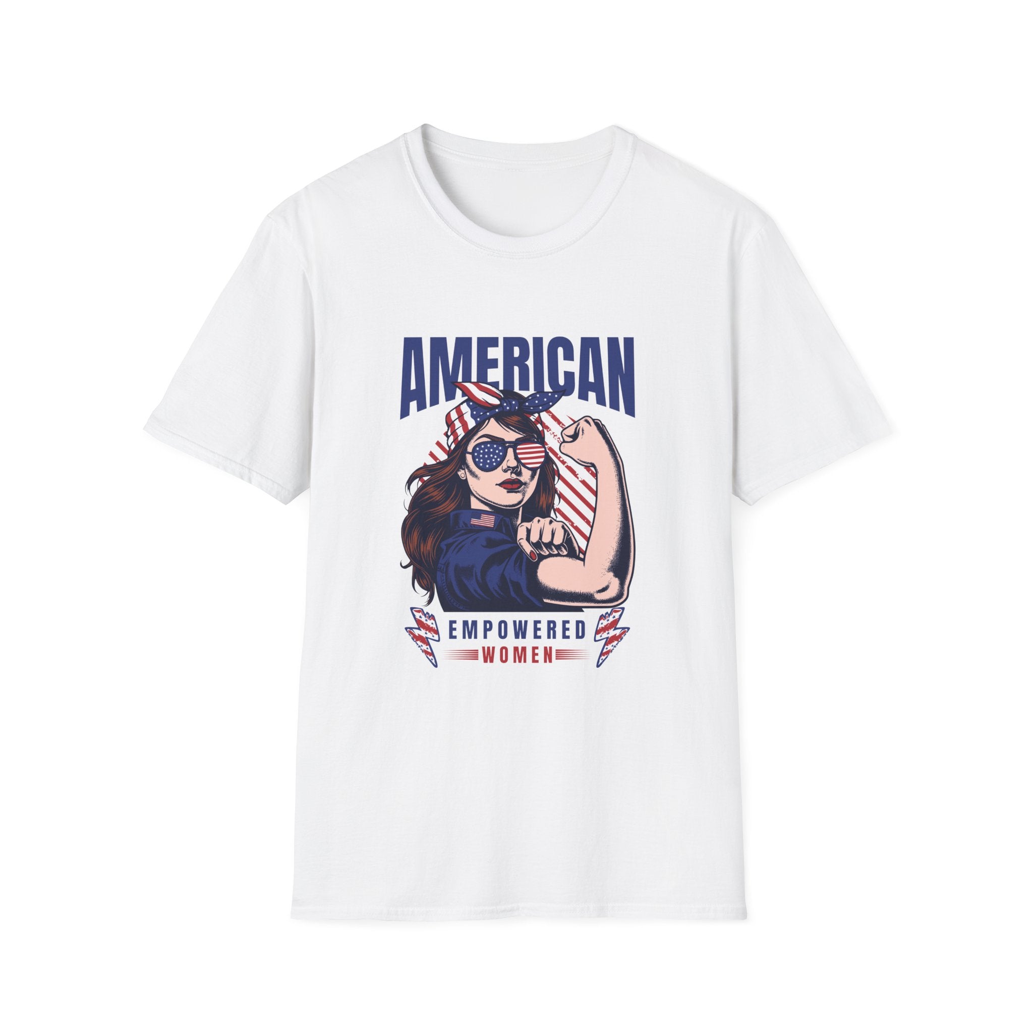American Empowered Woman 4th of July Gifts Women's T-shirt