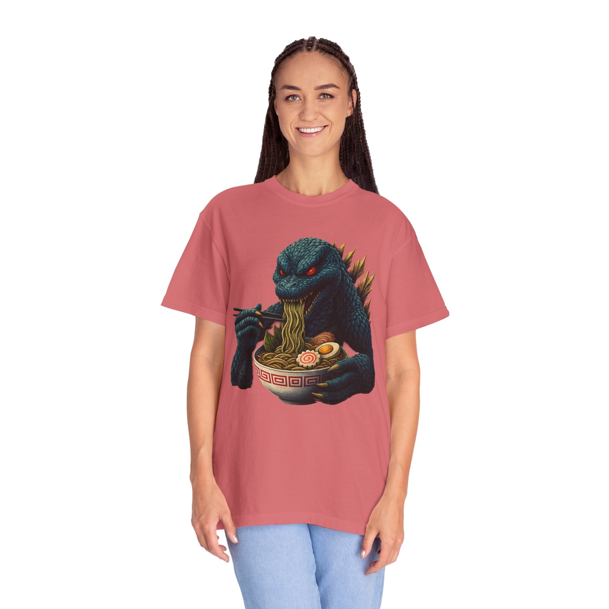 Kaiju Godzilla Eating Ramen T-shirt