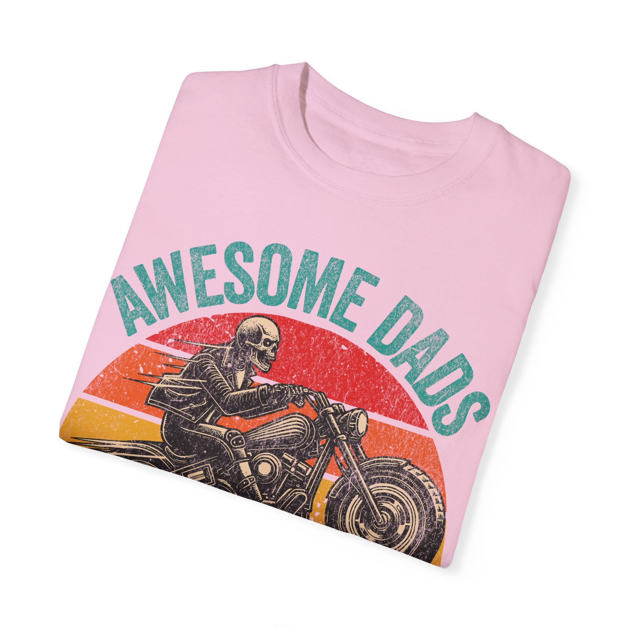 Awesome Dads Have Tattoos and Bikes – Father’s Day Biker T-shirt