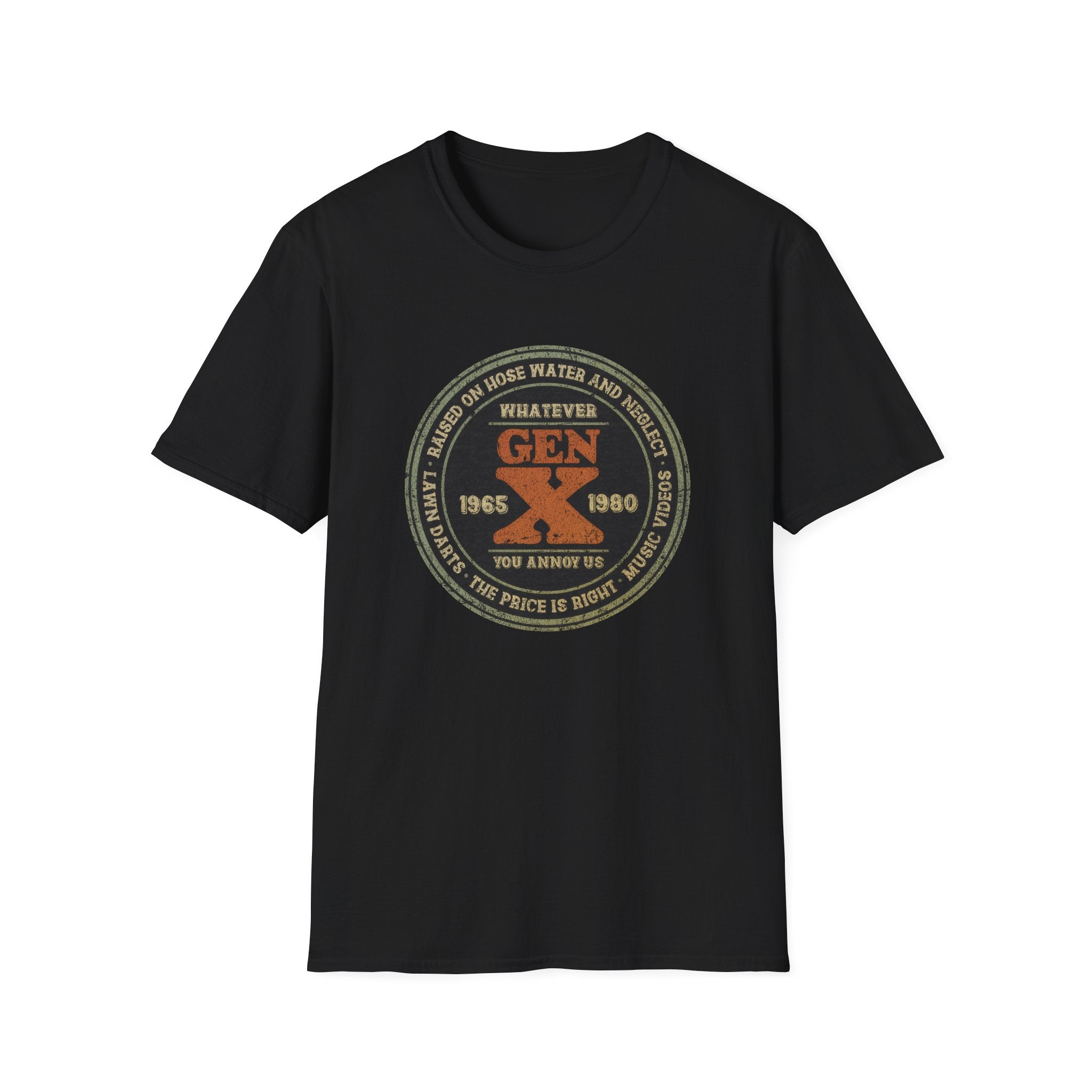 Raised on Hose Water and Neglect Retro 80s Gen X T-shirt