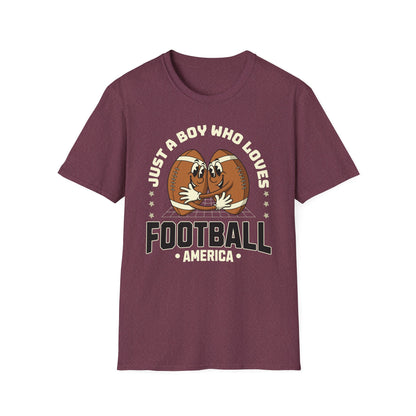Just a Boy Who Loves Football Game Day T-Shirt