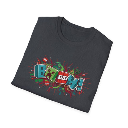 Funny Mining Gamer Pixel Boom Gaming Miner T-Shirt